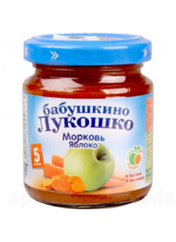 Баб лукошко Пюре яблоко/морковь 100г N 1