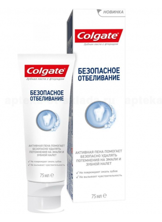 Colgate зубная паста безопасное отбеливание 75 мл N 1 оптом