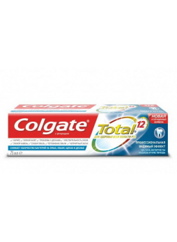 Colgate зубная паста Total 12 профессион видимый эффект с фторидом 75мл N 1