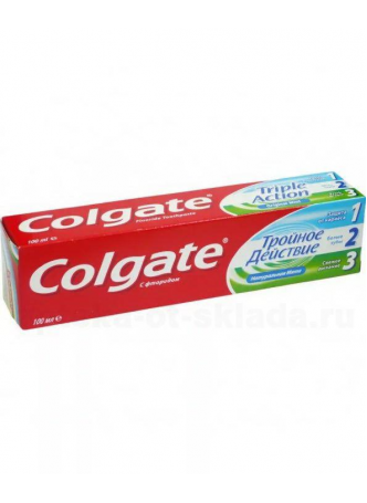 Colgate зубная паста тройное действие натуральная мята с фторидом 100мл N 1