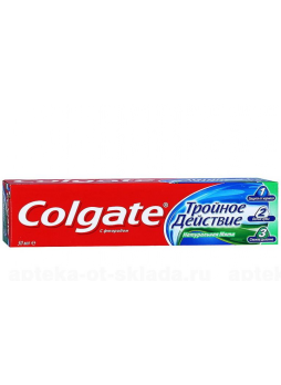 Colgate зубная паста Тройное действие натуральная мята с фторидом 50мл N 1