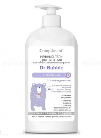 COMPLIMENT Dr.Bubble нежный гель д/купания Неболейка 0+ 400мл N 1 оптом