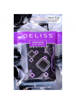 Deliss подвесное ароматическое саше д/автомобиля аромат нового автомобиля 7,8г N 1