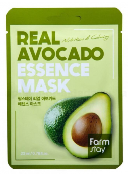 FarmStay тканевая маска д/лица с эк-м авокадо 23 мл N 1