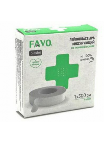 Favo лейкопластырь фиксирующий тканевая основа 1смх500см N 1 оптом