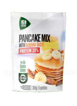 Fit Active смесь ореховая д/блинов/оладий 300г со вкусом банана пак N 1