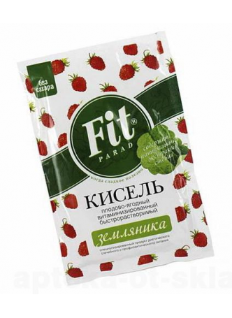 Fit Parad кисель плодово-ягодный 30г земляника без сахара пак N 1 оптом
