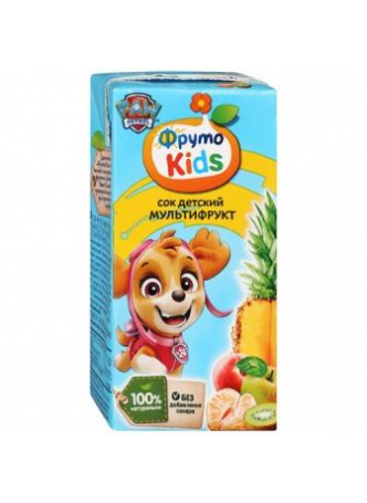 ФрутоНяня ФрутоKids сок детский мультифрукт 200мл 8+мес N 1