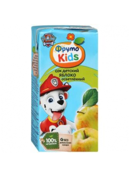 ФрутоНяня ФрутоKids сок детский яблоко осветленный 200мл 4+мес N 1