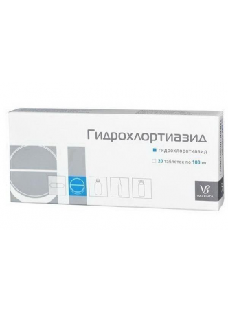 Гидрохлортиазид таб 100мг N 20 оптом