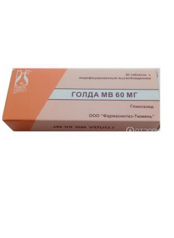 Голда МВ таб с модиф высвоб 60мг N 30