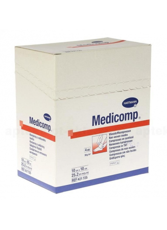 Hartmann Medicomp салфетки марлевые стерильные 10х10 см 2 шт N 25 оптом