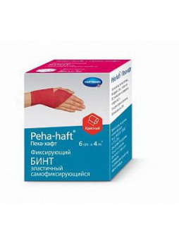 Hartmann peha-haft бинт самофиксирующийся 4смх4м красный N 1