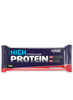 High Protein Fitness Bar батончик протеиновый 100г вкус клубники N 1