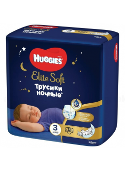Huggies Elite Soft подгузники-трусики ночные р-р.3 (6-11кг) N 23
