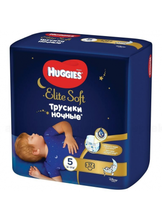 Huggies Elite Soft подгузники-трусики ночные р-р.5 (12-17кг) N 17 оптом
