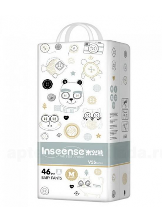 Inseense V5S подгузники-трусики детские однораз тонкие супер мягкие M 6-11кг N 46 оптом