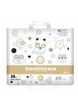 Inseense V6 подгузники-трусики детские однораз тонкие супер мягкие XL 12-17кг N 38