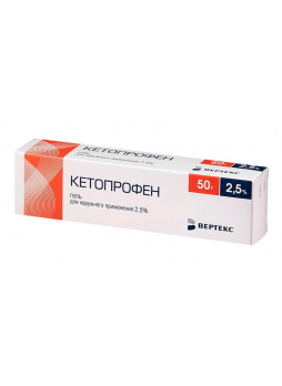 Кетопрофен Вертекс гель д/наруж прим 2,5% 30г N 1