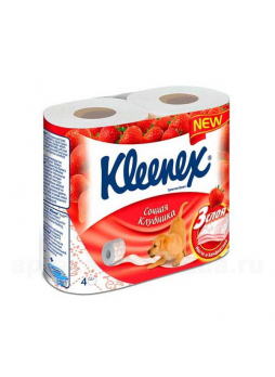 Kleenex cottonelle aroma care туалет бумага 3х слойная сочная клубника N 4