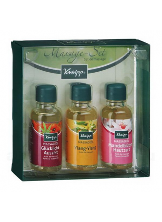Kneipp набор массажных масел (масло миндальное 20мл+масло иланг-иланг 20мл+масло с маслом красного м
