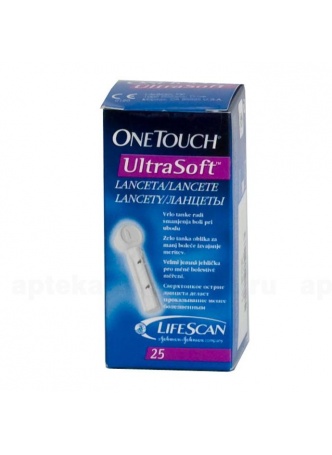 Ланцеты One Touch Ultra Soft N 25