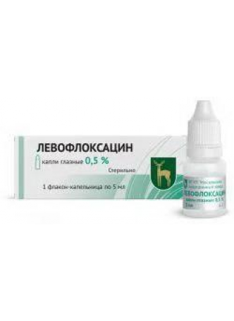 Левофлоксацин капли глазные 0,5% фл-кап 5 мл N 1 оптом