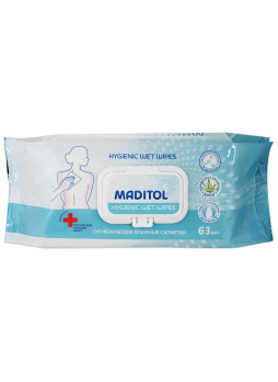 Maditol гигиенические влажные салфетки N 63
