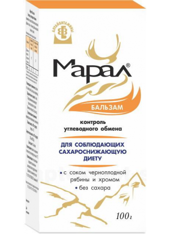 Марал бальзам 100г контроль углеводного обмена БАД N 1 оптом