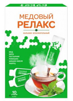 Медовый релакс бальзам б/алког на меду 18г стик N 10