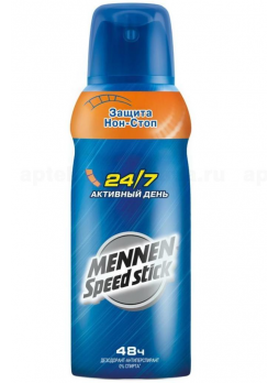 Mennen Speed Stick дезодорант-спрей д/мужчин 24/7 активный день 150мл N 1
