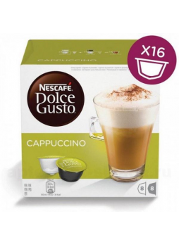 Nescafe dolce gusto капсулы д/кофемашины cappuccino натур кофе 8г N 8 + мол капс 17 г N 8