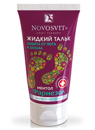 Novosvit жидкий тальк п/грибковый ментол /фарнезол 50 мл N 1 оптом