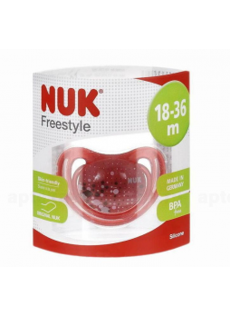 Nuk Freestyle соска-пустышка ортодон силикон 18-36 мес N 2