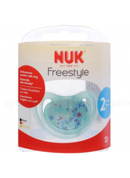 Nuk Freestyle соска-пустышка ортодон силикон 6-18мес /10176209/ N 2