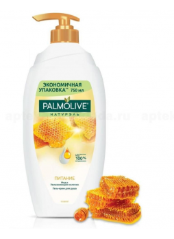 Palmolive натурэль гель-крем д/душа питание мед и увлажняющее молочко 750мл N 1