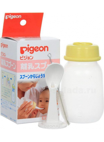 Pigeon бутылочка с ложечкой 120мл 4+мес N 1 оптом