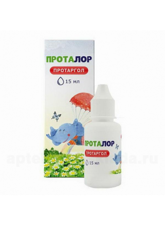 ПротаЛор (протаргол 2%) р-р д/наруж прим фл-кап 15мл N 1 оптом