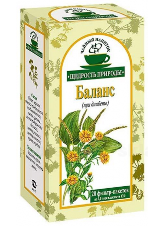 Щедрость природы баланс фиточай 2г ф/пак БАД N 20
