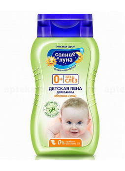 Солнце и луна мягкая детская пена д/ванны 0+мес облепиха/алоэ 200мл без слез N 1