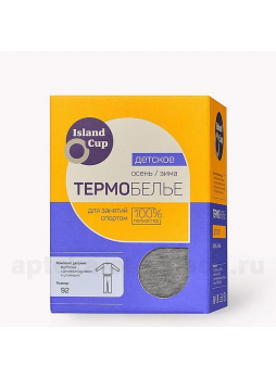 Термобелье детское р.134 (ICSUS-014-134) футболка с длин рукавом + штанишки д/спорта серый N 1
