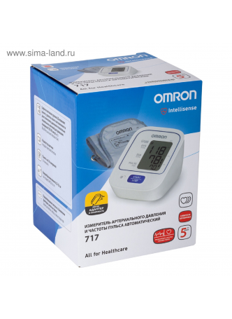 Тонометр Omron 717 автомат на плечо с адаптером N 1 оптом