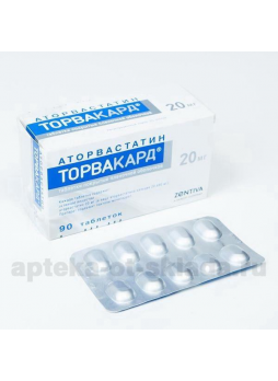 Торвакард тб п/о 40 мг N 90