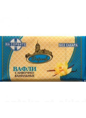 Вафли Вереск сливочно-ванильные на сорбите 105 г N 1 оптом