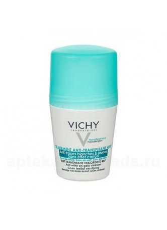 VICHY дезодорант-шарик против белых и желтых пятен 48часов 50мл N 1 оптом