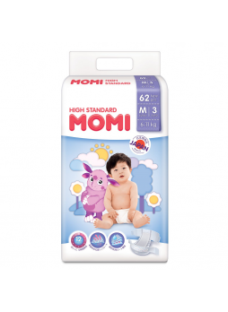 Японские подгузники Momi High Standard р.М 6-11кг N 62