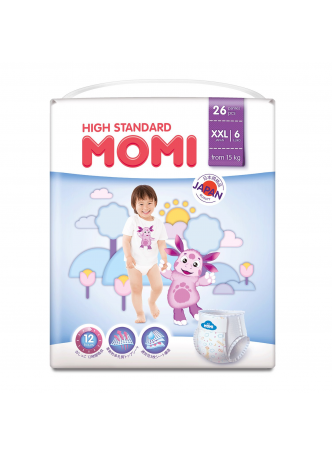 Японские подгузники Momi High Standard р.XXLот 15 кг N 26 оптом