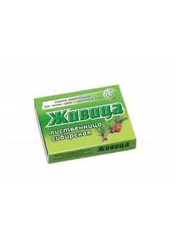 Живица из смолы лиственницы сибирской смолка жев 0,8г без добавок N 5