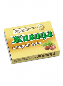 Живица из смолы лиственницы сибирской смолка жев 0,8г с корой дуба N 5