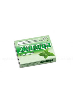 Живица из смолы лиственницы сибирской смолка жев 0,8г с мятой N 5